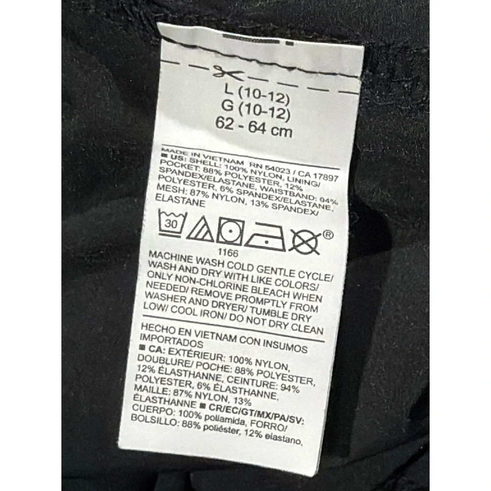 Old Navy Track Pants Girls 10/12‎ Black Mesh Trim Wide Leg Gorpcore EUC
